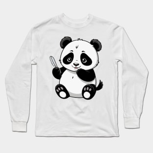 Kawaii Cute Panda Long Sleeve T-Shirt